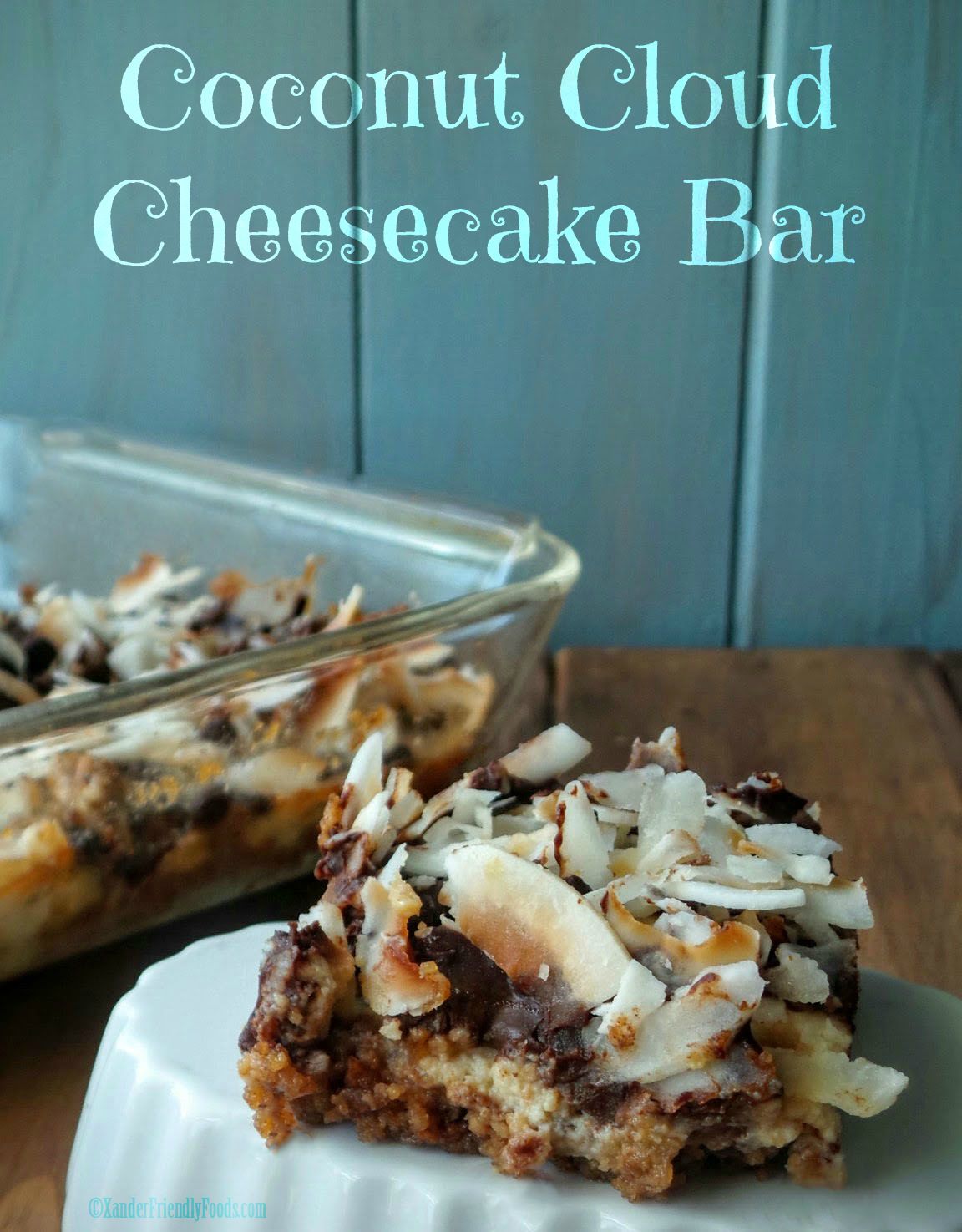 Coconut Cloud Cheesecake Bars